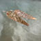 Textured copper spike earrings with rose gold filled ear wires by MariesGems.